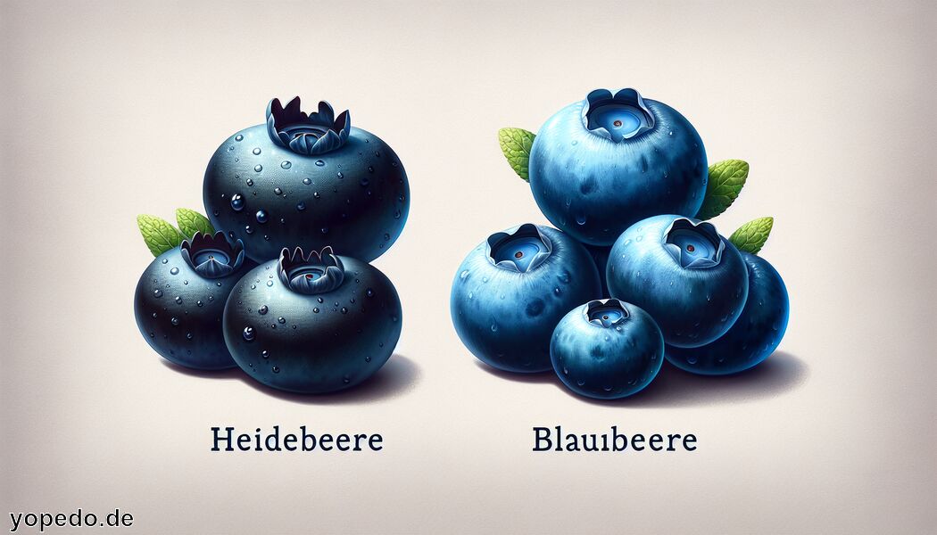 Nährstoffgehalt und gesundheitliche Vorteile - Unterschied Heidelbeere Blaubeere