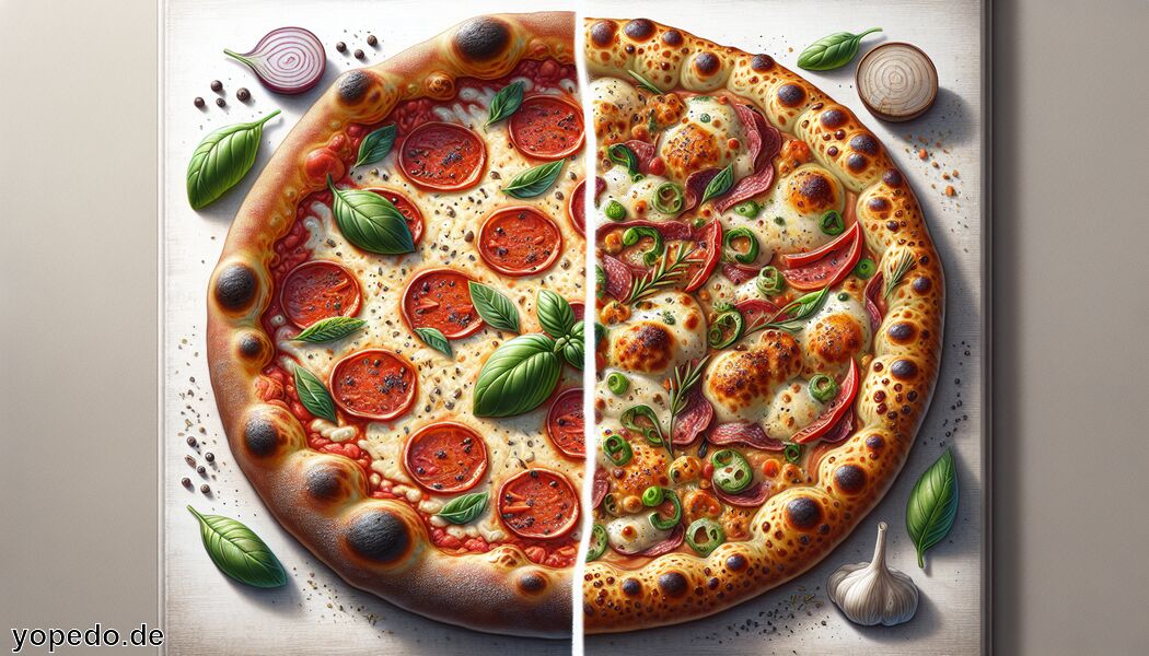 Beliebte Beläge und Variationen - Unterschied Pizza Pinsa