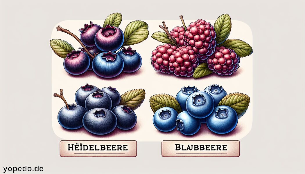 Verwendung in der Küche - Unterschied Heidelbeere Blaubeere