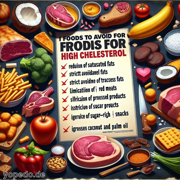 Top verbotene Lebensmittel bei hohem Cholesterin - Das meiden!